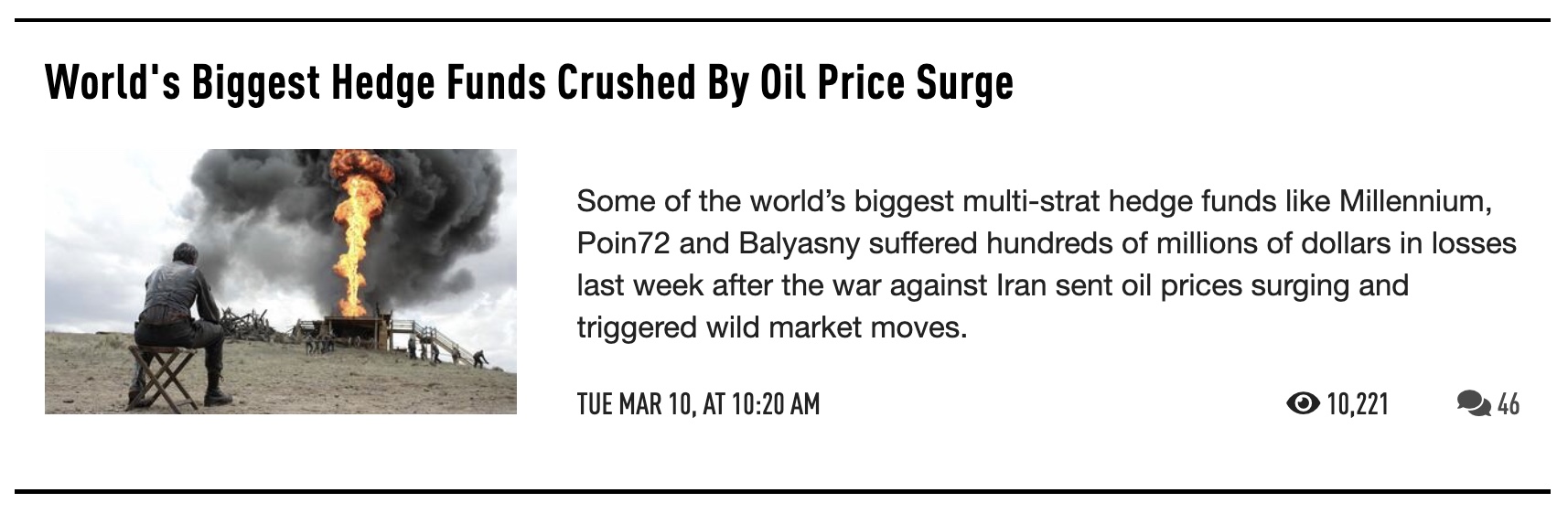world biggest hedge funds crushed by oil price surge